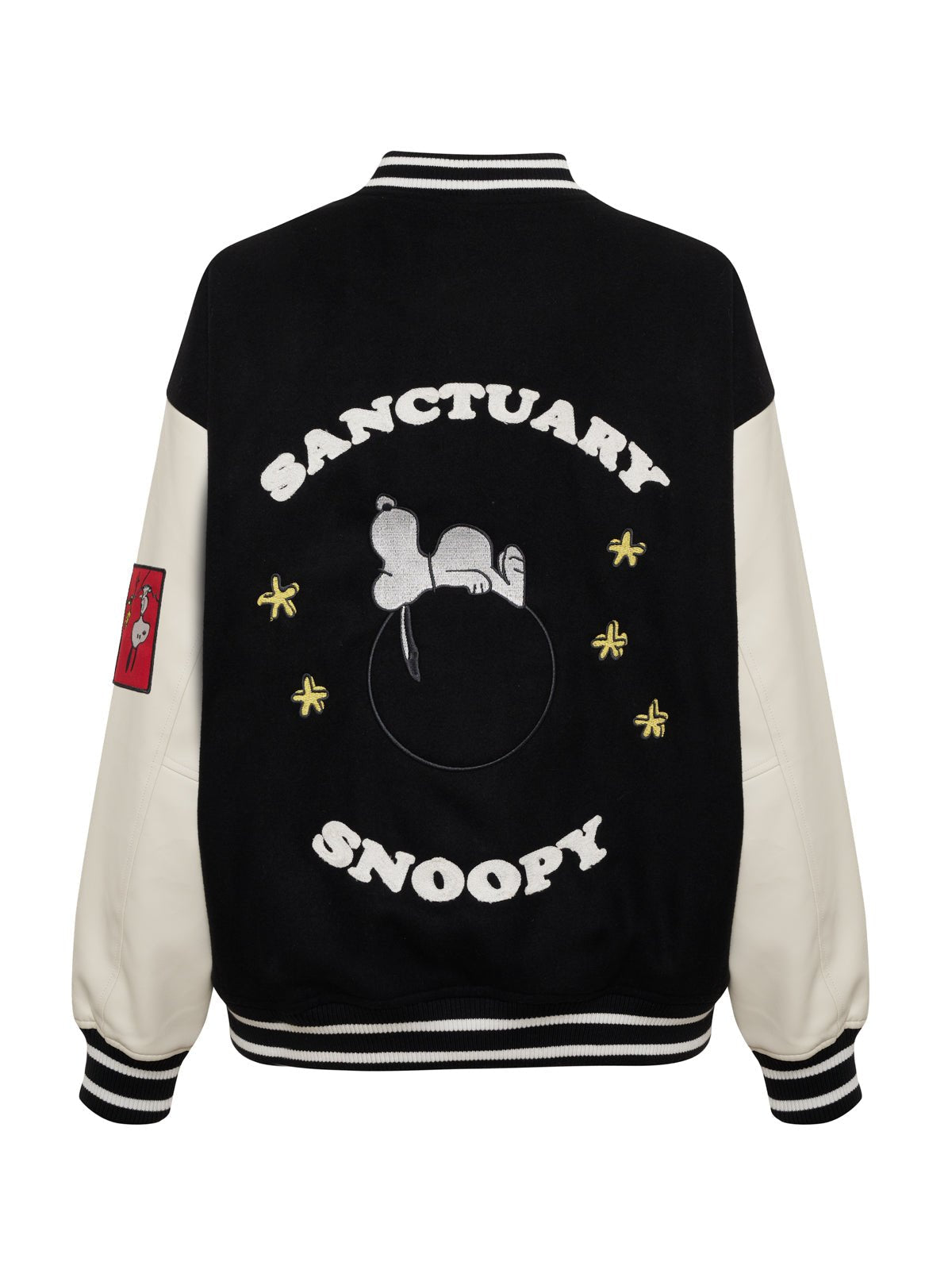 75 VARSITY JACKET BLACK/WHITE | Sanctuary Clothing