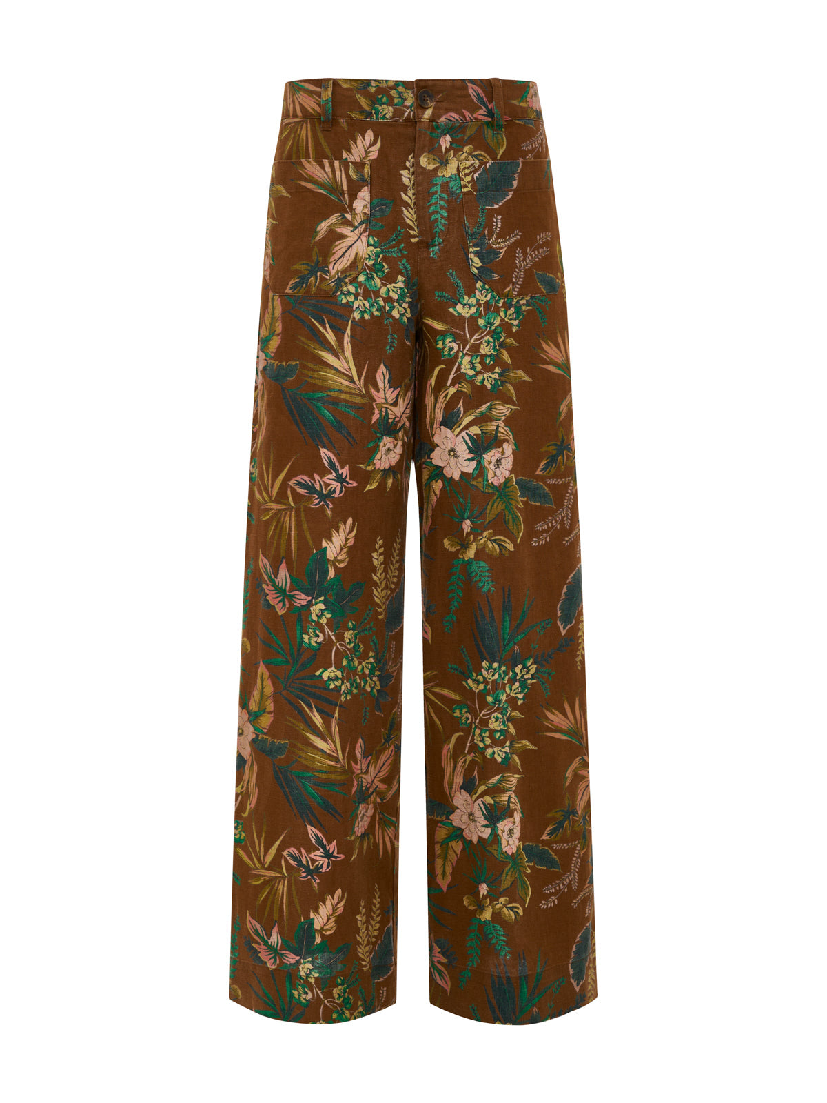 The Linen Marine Wide Leg Pant Vintage Ivy | Sanctuary Clothing