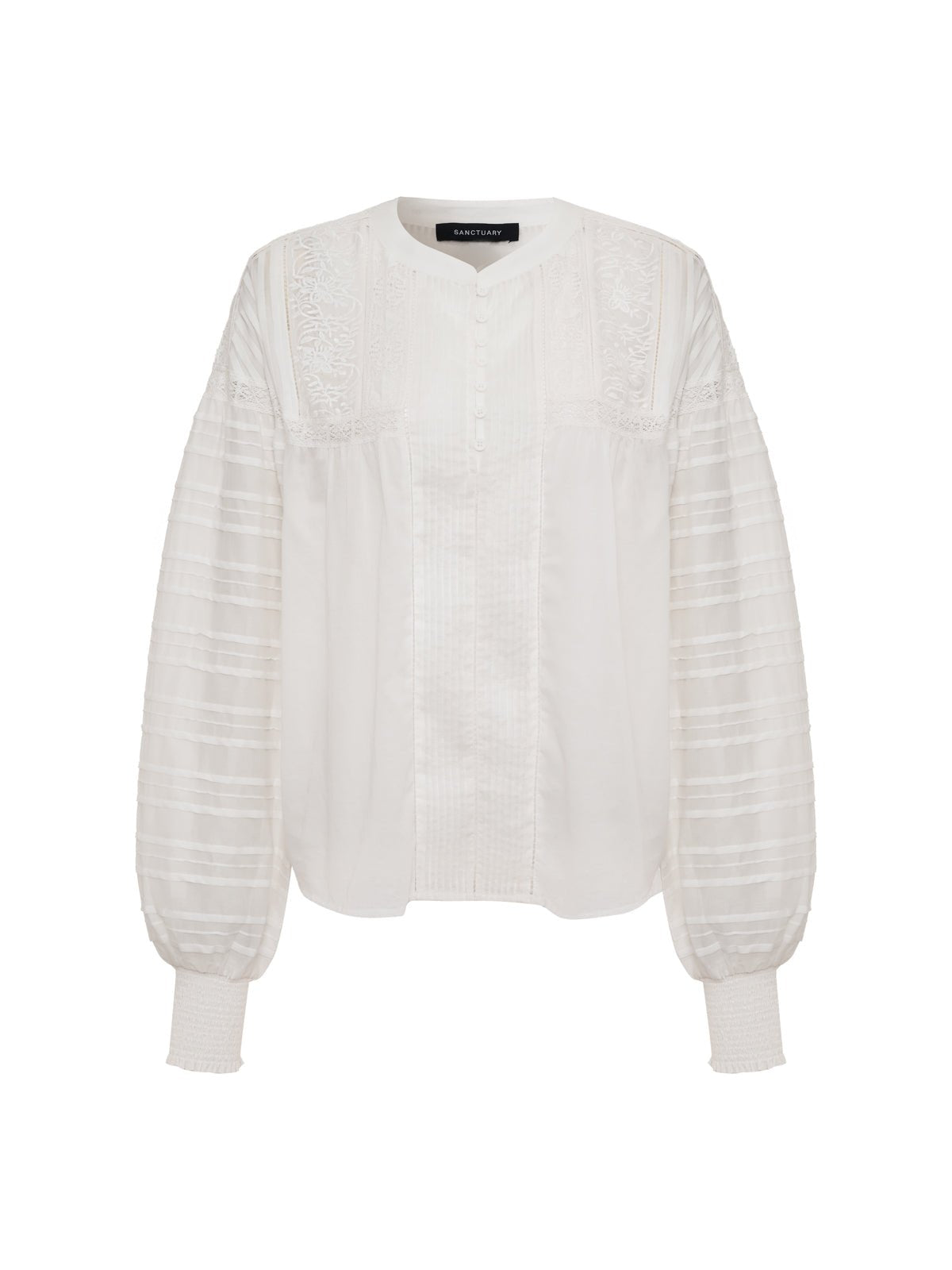 ADORE YOU EMBROIDERED BLOUSE WHITE | Sanctuary Clothing