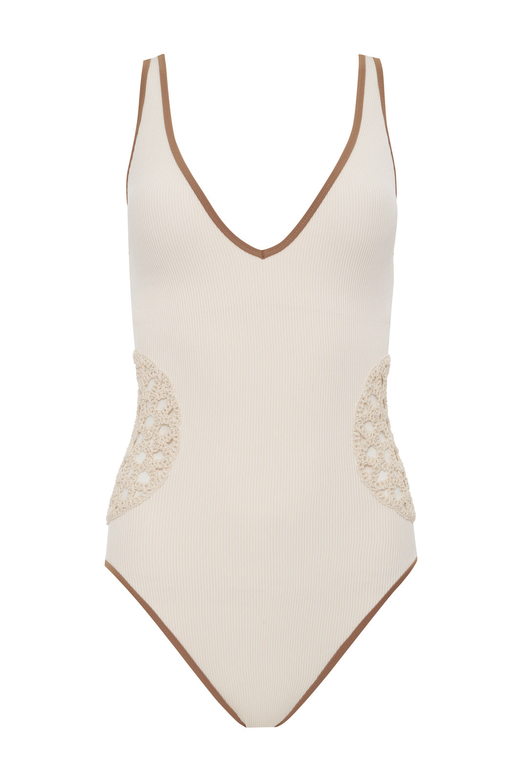 High Leg Scoop Neck One-Piece WHITE SAND | Sanctuary Clothing