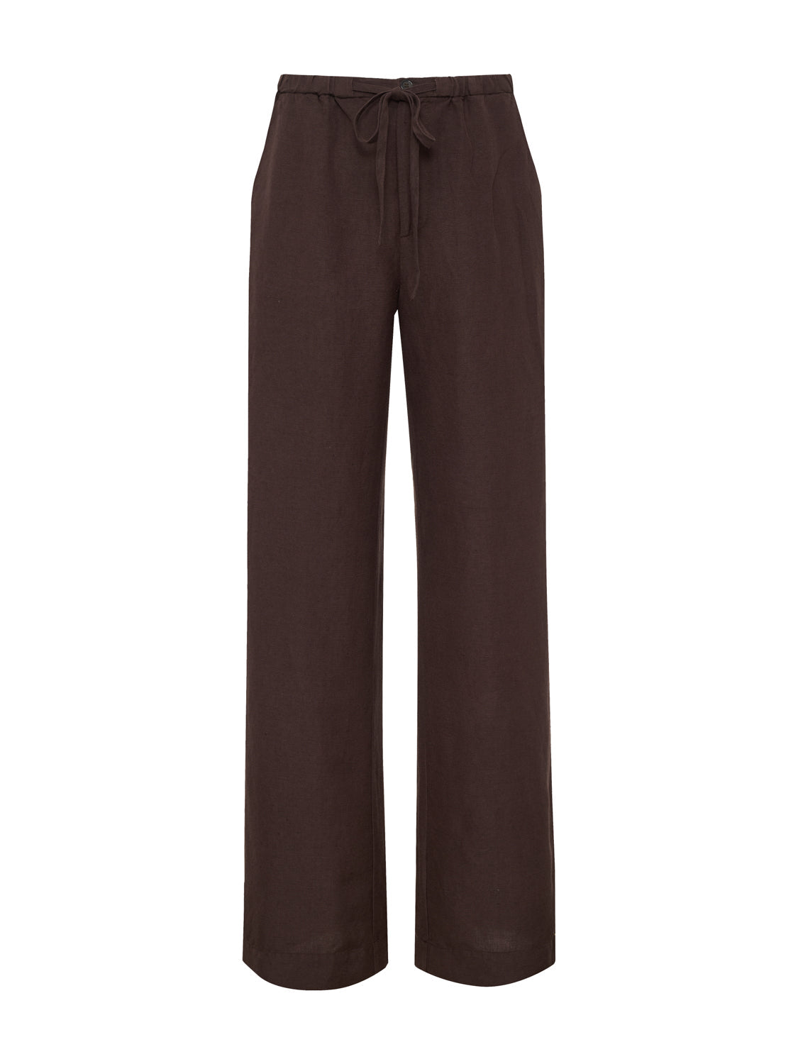 SHORELINE LINEN PANTS RICH SOIL | Sanctuary Clothing