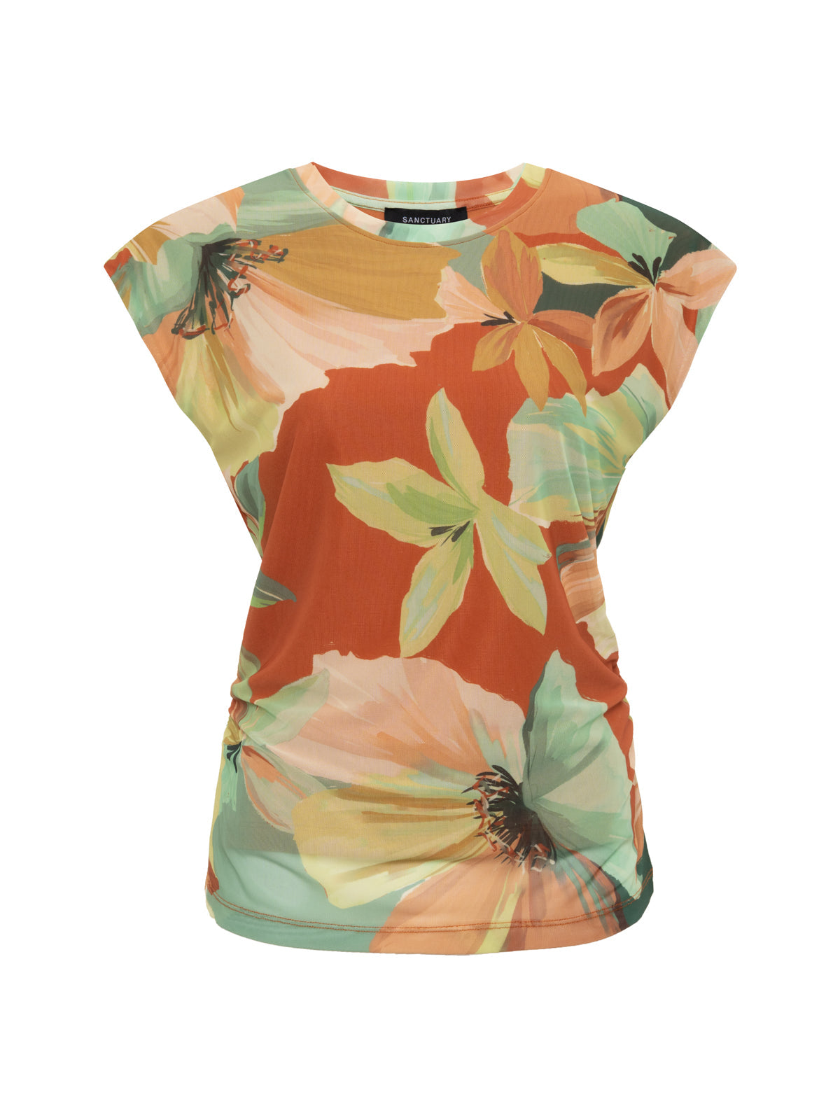 RUCHED MUSCLE TANK GREEN HOUSE | Sanctuary Clothing