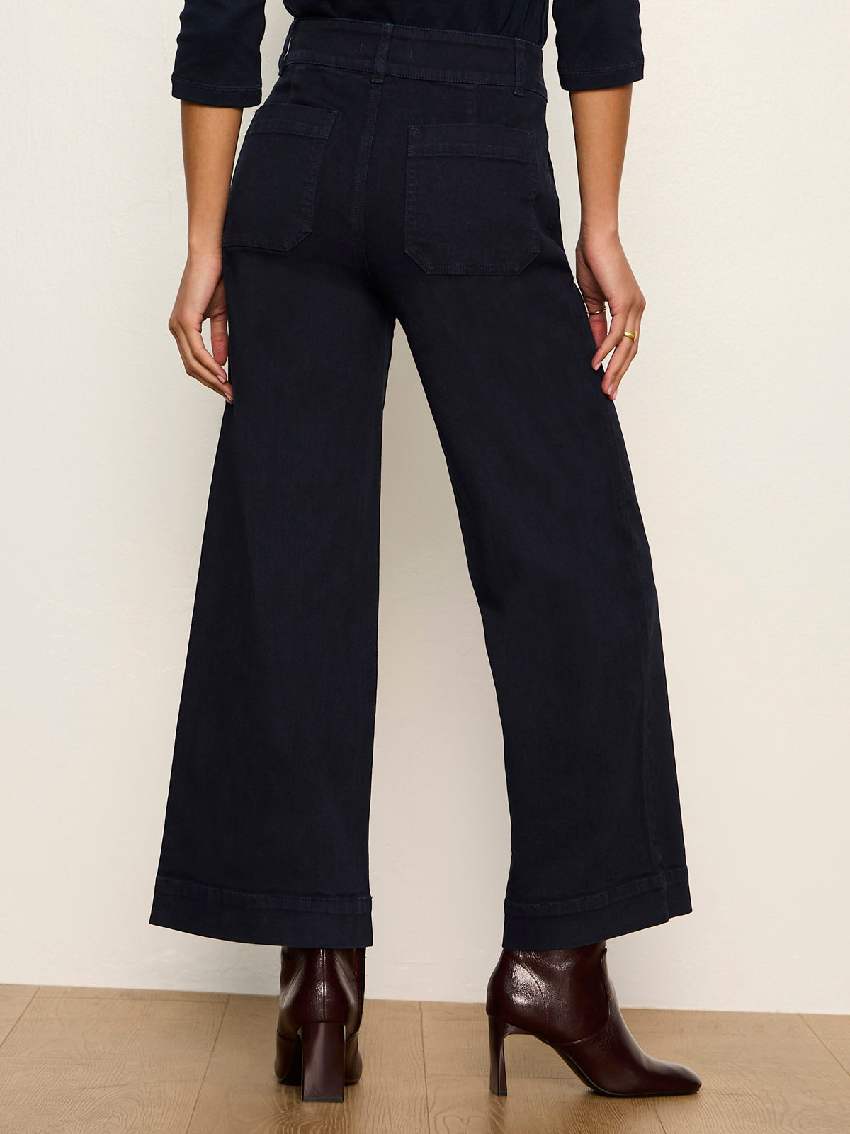 Chelsea Wide Leg Jean Navy Blazer | Sanctuary Clothing