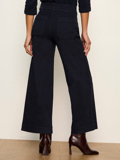 Chelsea Wide Leg Jean Navy Blazer | Sanctuary Clothing