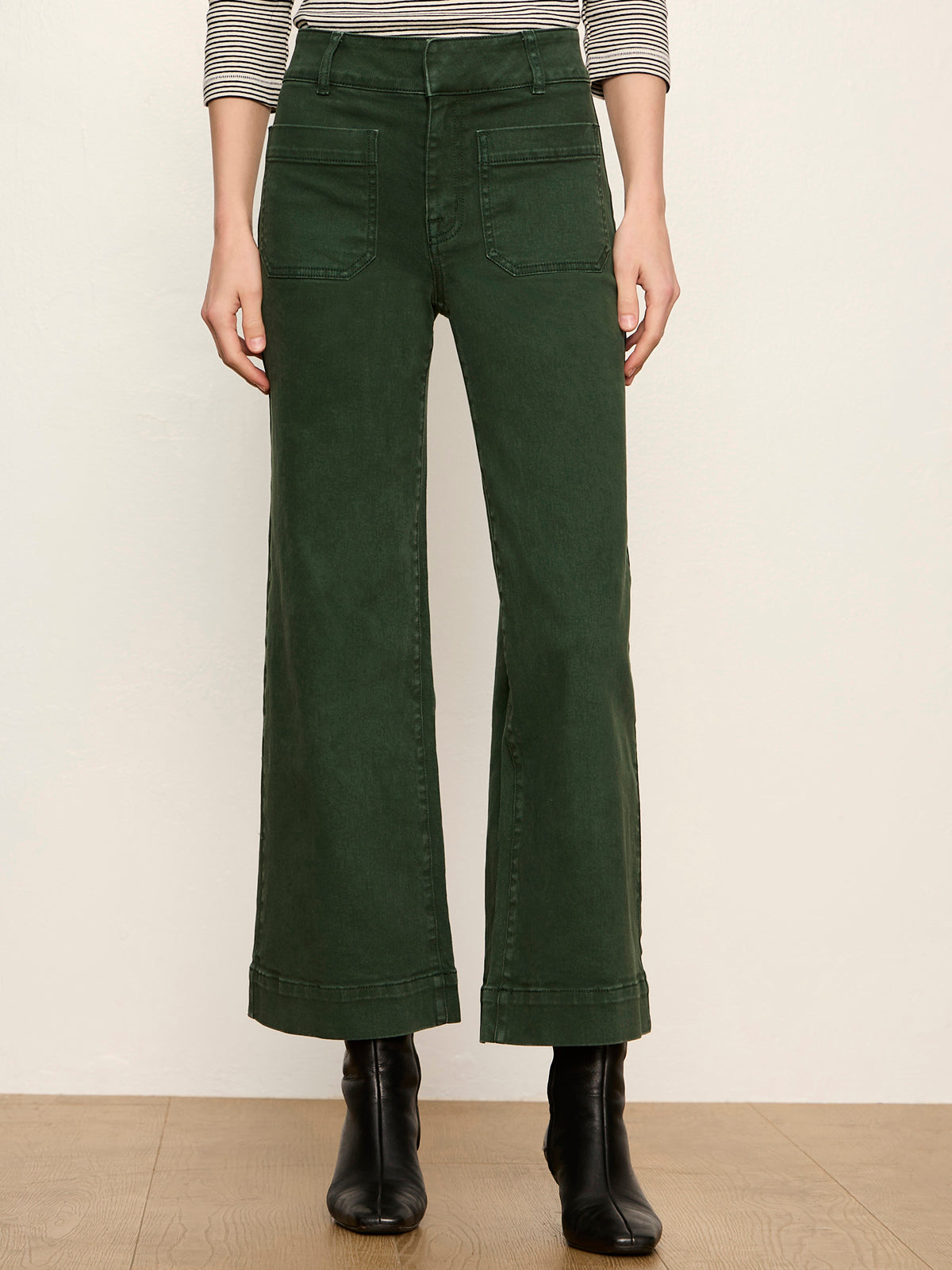 Chelsea Wide Leg Jean Washed Forest | Sanctuary Clothing