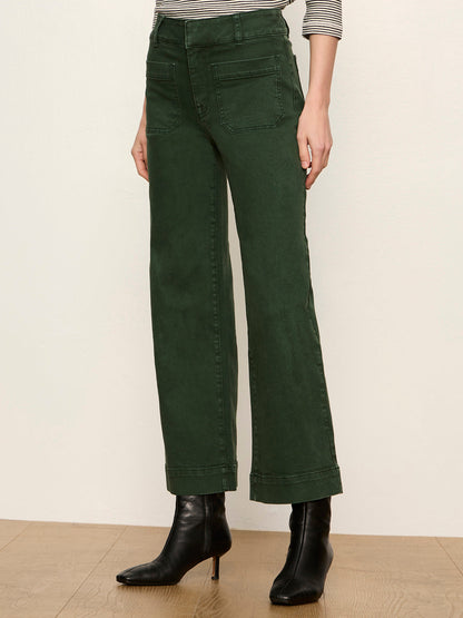 Chelsea Wide Leg Jean Washed Forest | Sanctuary Clothing