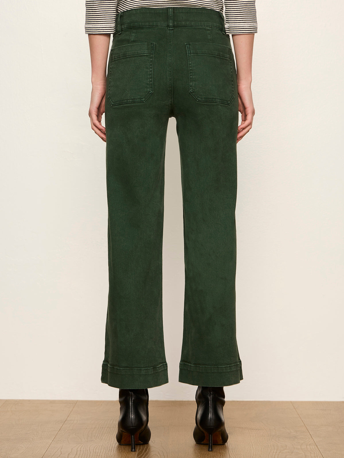 Chelsea Wide Leg Jean Washed Forest | Sanctuary Clothing