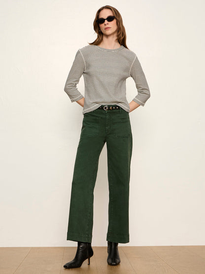 Chelsea Wide Leg Jean Washed Forest | Sanctuary Clothing