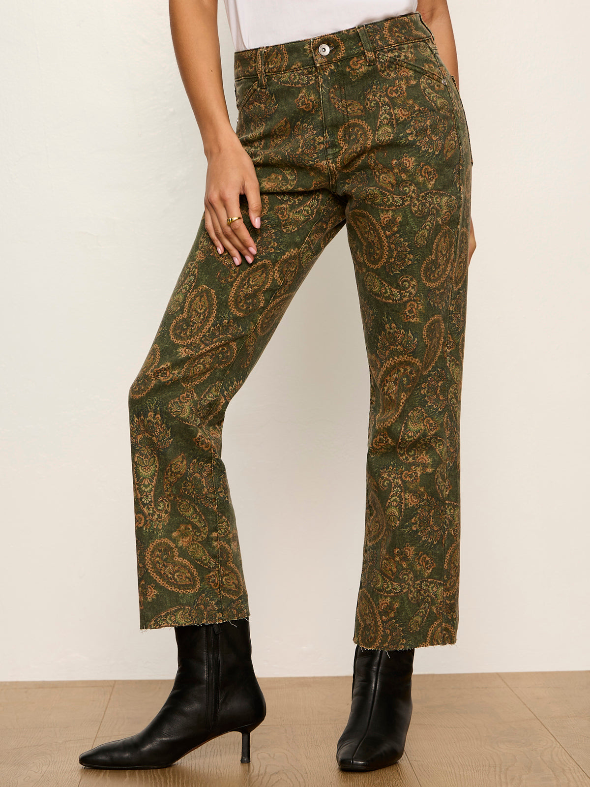 Cadence 90'S Straight Crop Jean Washed Decoratif | Sanctuary Clothing