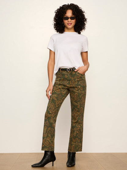 Cadence 90'S Straight Crop Jean Washed Decoratif | Sanctuary Clothing