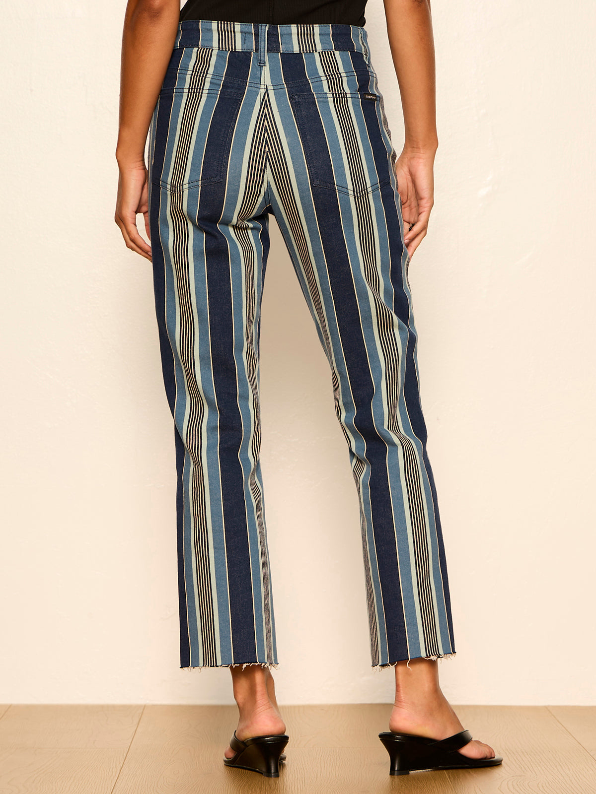 CELESTE 90'S STRAIGHT CROP PIER STRIPE | Sanctuary Clothing