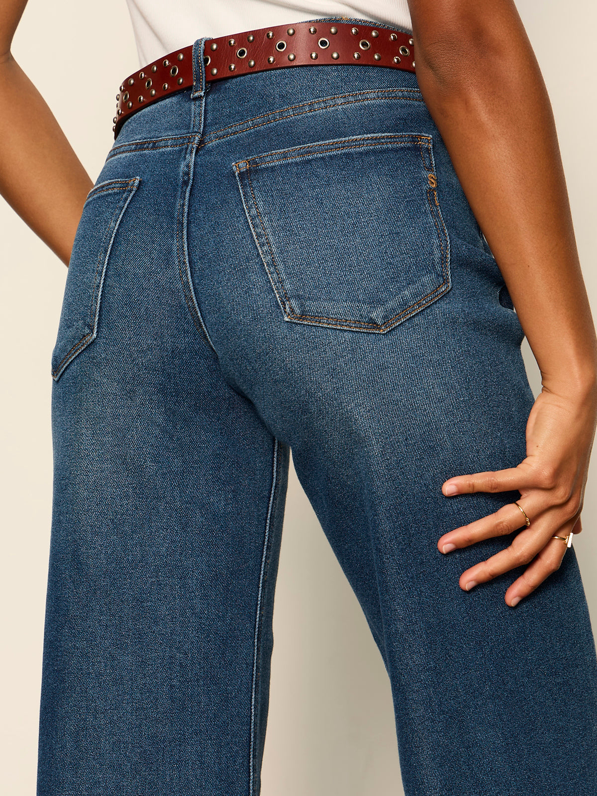 Ekara Slim Wide dark blue wash | Sanctuary Clothing