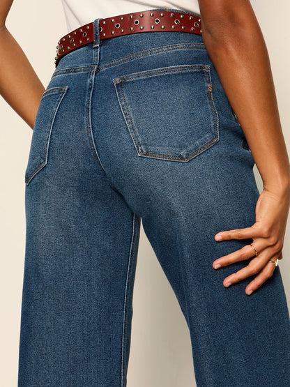 Ekara Slim Wide dark blue wash | Sanctuary Clothing