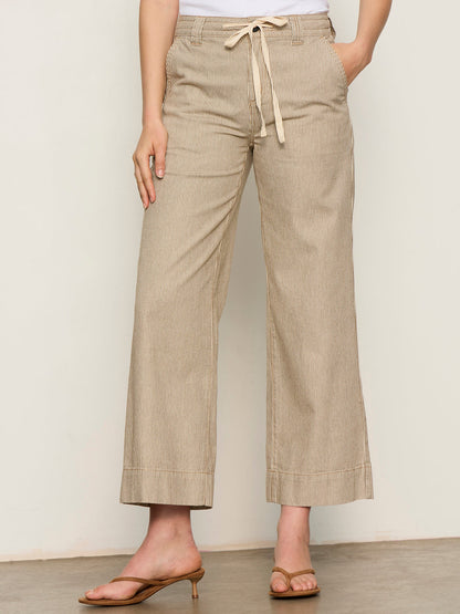 LILY STRIPE CROPPED PANT LIDO STRIPE | Sanctuary Clothing