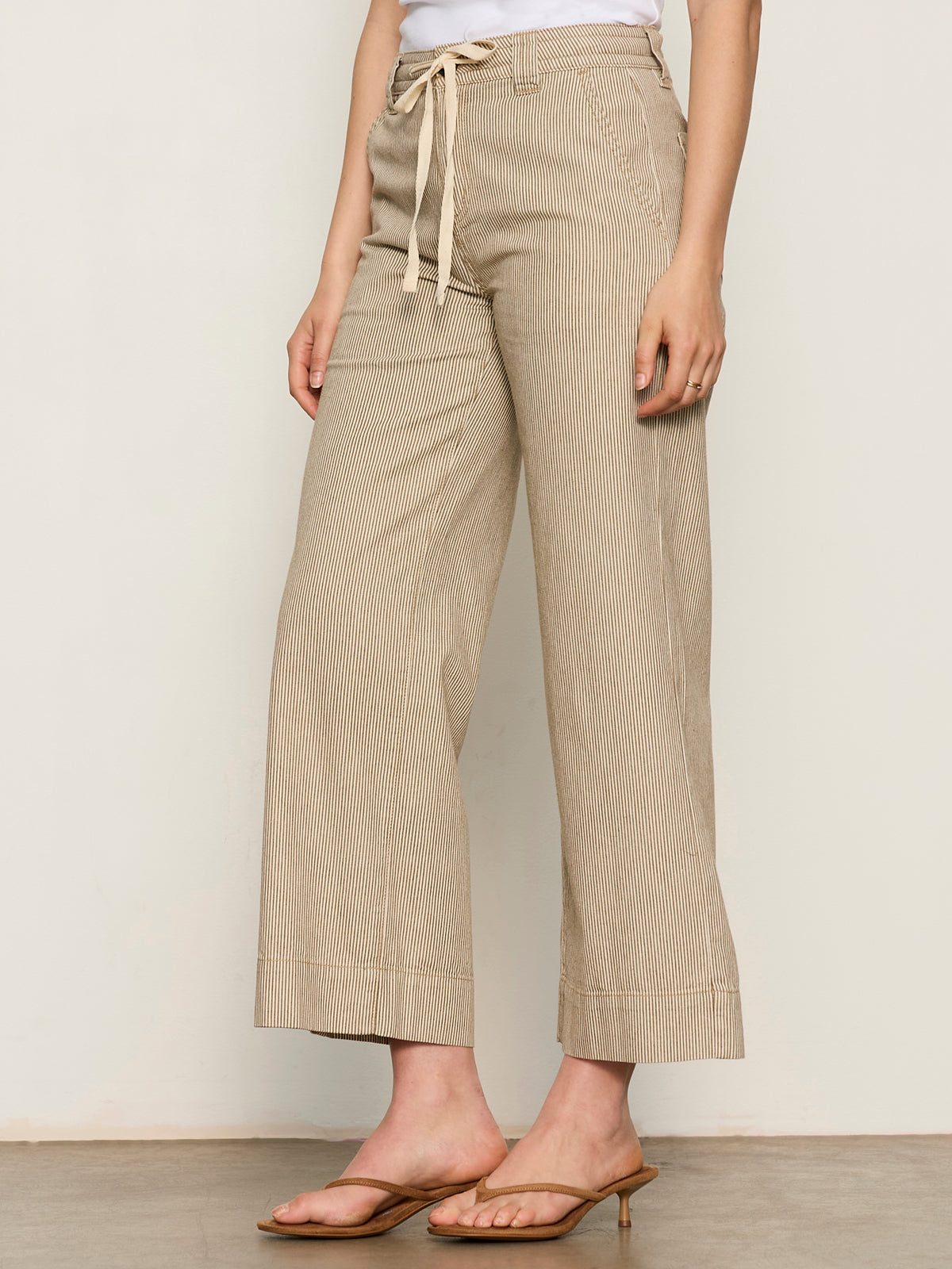 LILY STRIPE CROPPED PANT LIDO STRIPE | Sanctuary Clothing