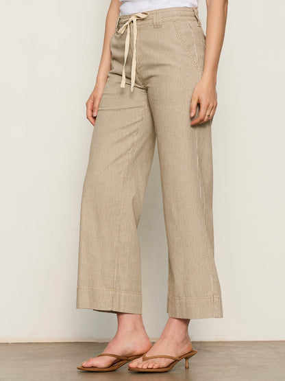 LILY STRIPE CROPPED PANT LIDO STRIPE | Sanctuary Clothing