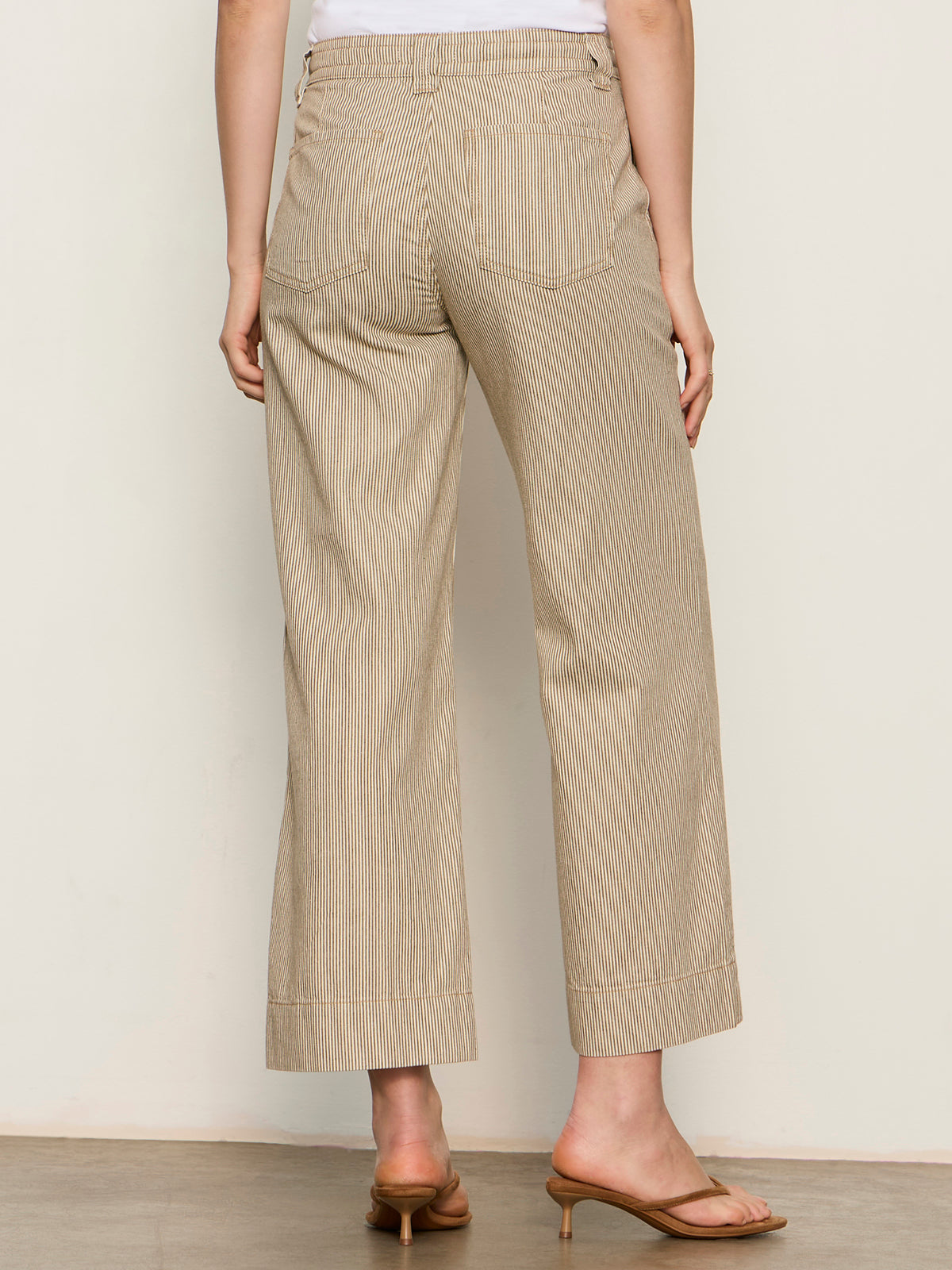 LILY STRIPE CROPPED PANT LIDO STRIPE | Sanctuary Clothing