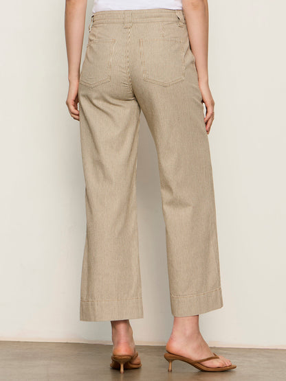LILY STRIPE CROPPED PANT LIDO STRIPE | Sanctuary Clothing