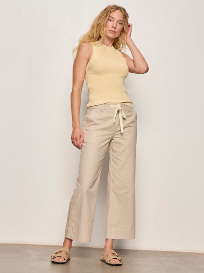 LILY STRIPE CROPPED PANT LIDO STRIPE | Sanctuary Clothing