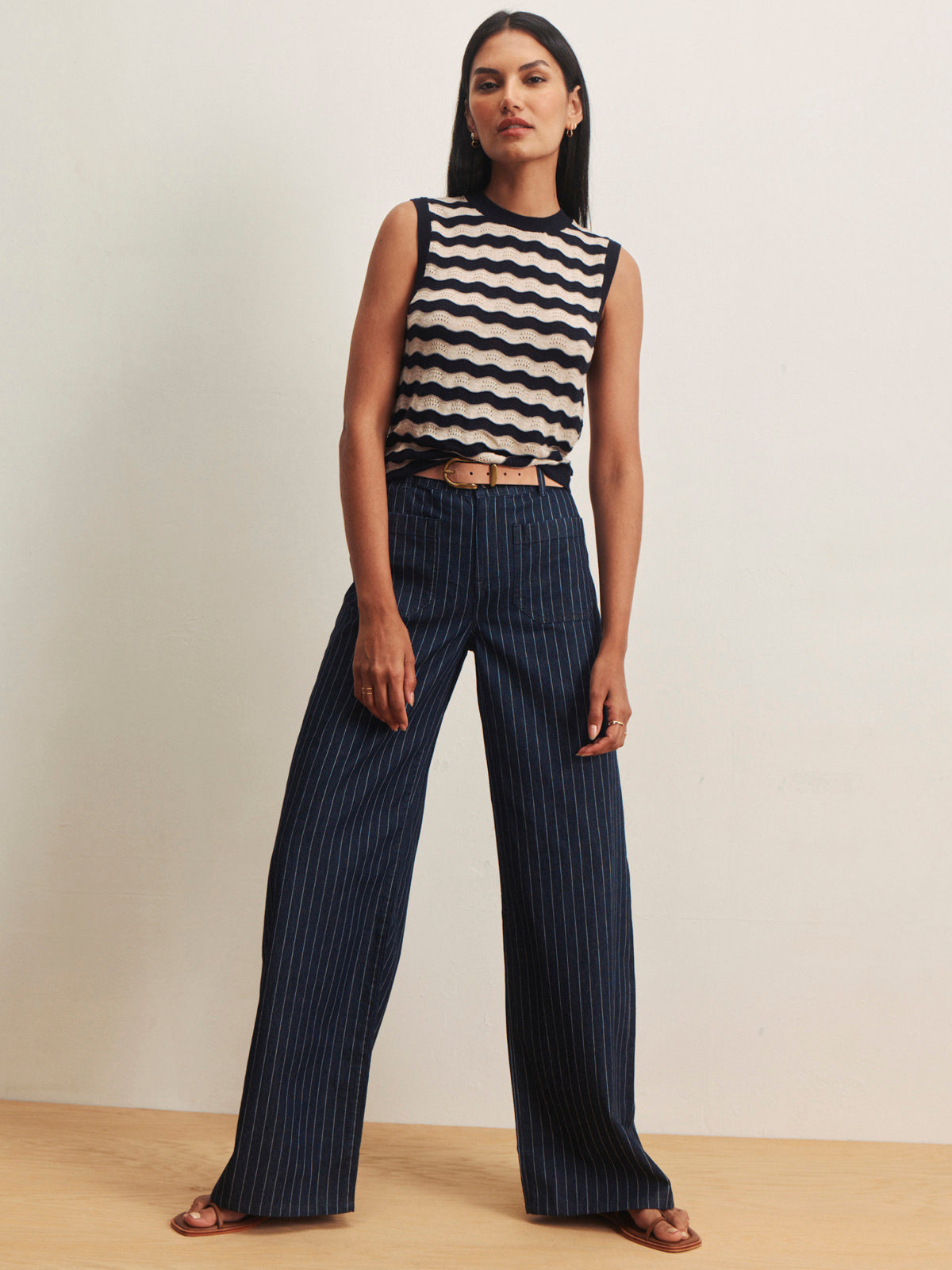 MARINE FULL LENGTH LUNA STRIPE | Sanctuary Clothing