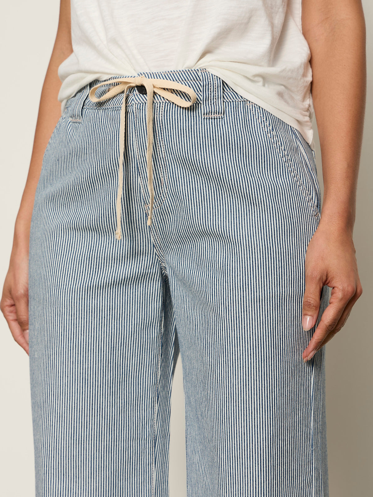 LILY STRIPE CROPPED PANT YACHT STRIPE | Sanctuary Clothing