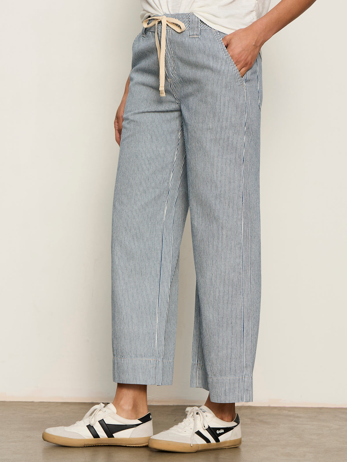 LILY STRIPE CROPPED PANT YACHT STRIPE | Sanctuary Clothing