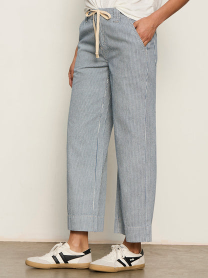 LILY STRIPE CROPPED PANT YACHT STRIPE | Sanctuary Clothing