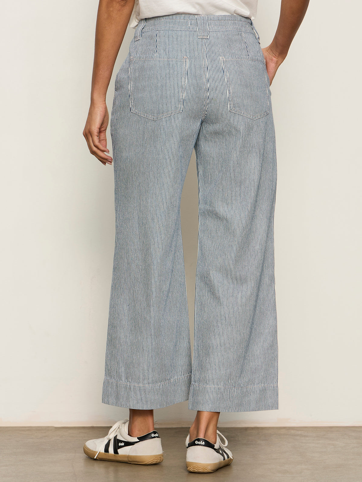 LILY STRIPE CROPPED PANT YACHT STRIPE | Sanctuary Clothing