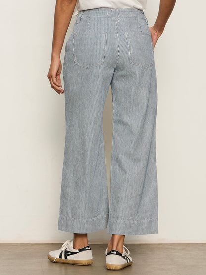 LILY STRIPE CROPPED PANT YACHT STRIPE | Sanctuary Clothing