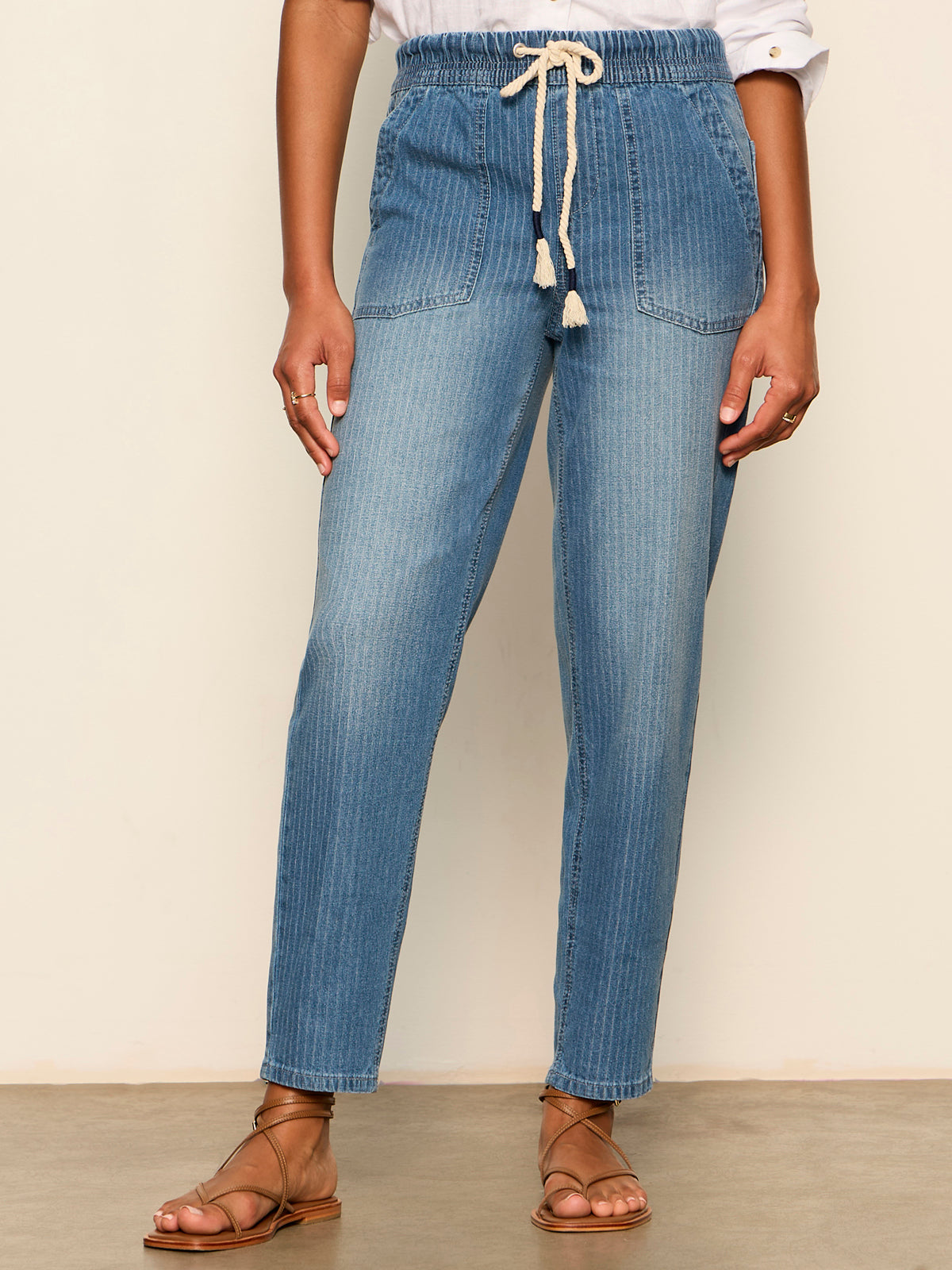 STELLA SOFT BARREL RAILROAD STRIPE | Sanctuary Clothing