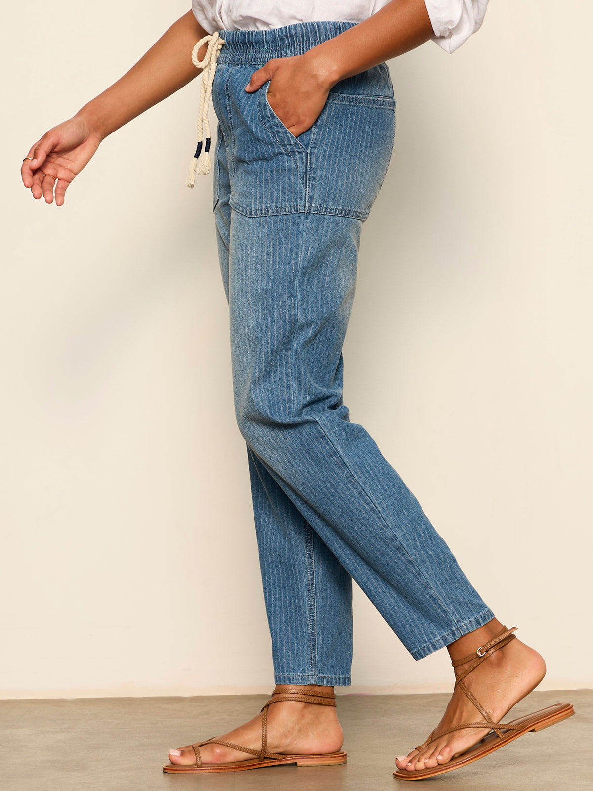 STELLA SOFT BARREL RAILROAD STRIPE | Sanctuary Clothing