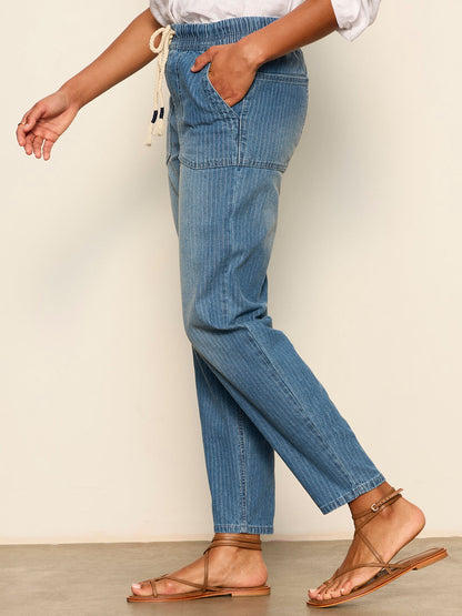 STELLA SOFT BARREL RAILROAD STRIPE | Sanctuary Clothing