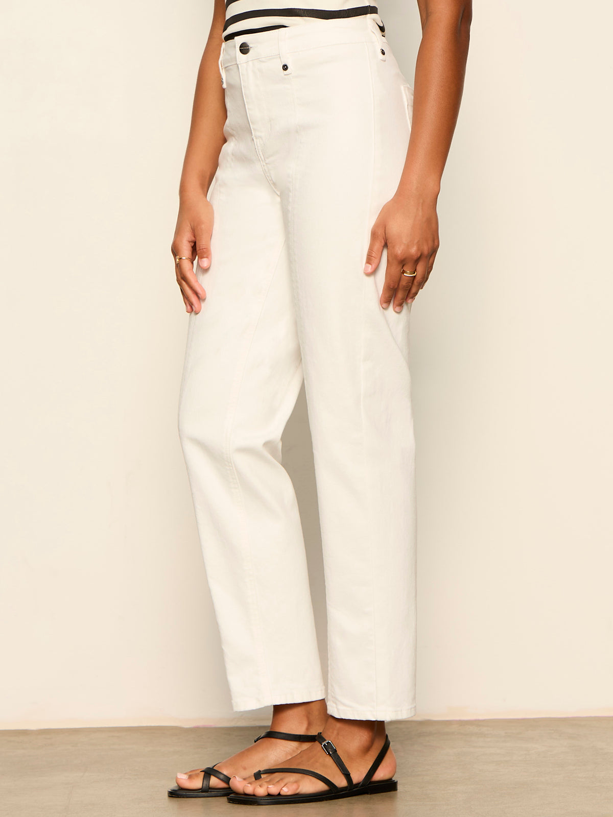 NIXIE SLIM STRIAGHT ANKLE CHALK | Sanctuary Clothing