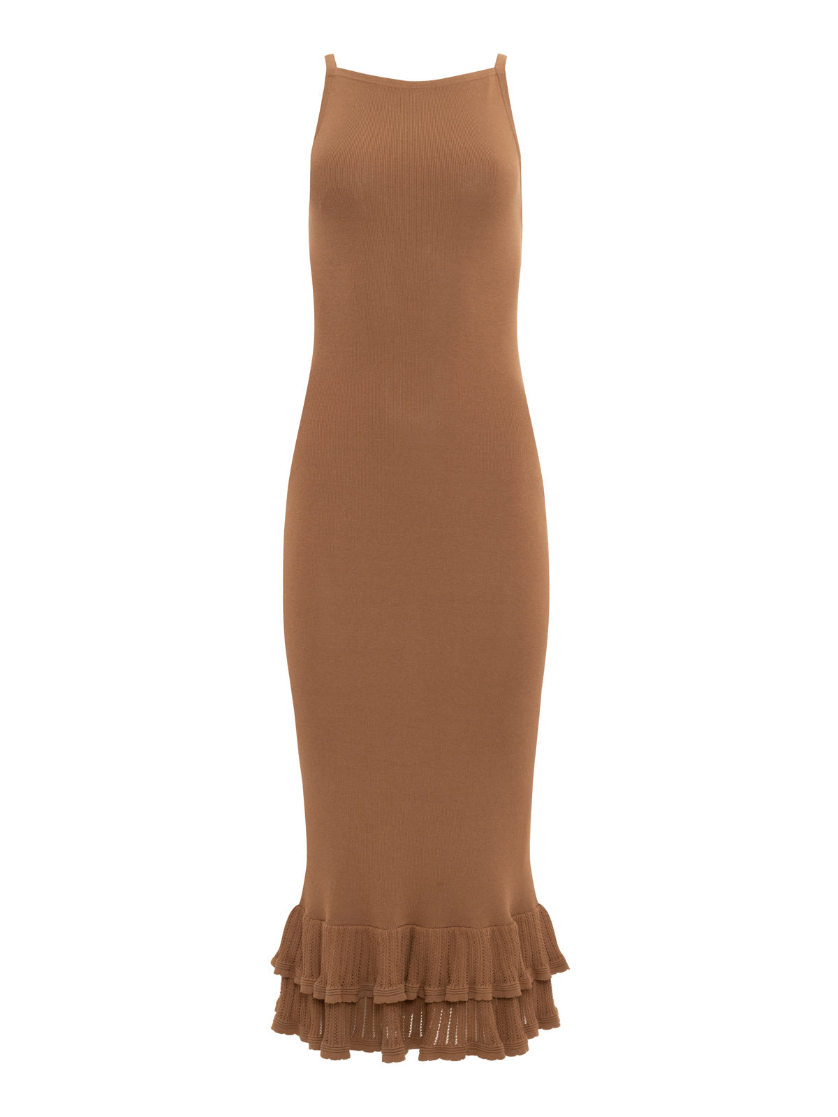 OUTDO TIER HEM SWEATER DRESS TOASTED COCONUT | Sanctuary Clothing