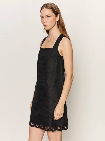 ALMOST THERE LINEN DRESS BLACK | Sanctuary Clothing