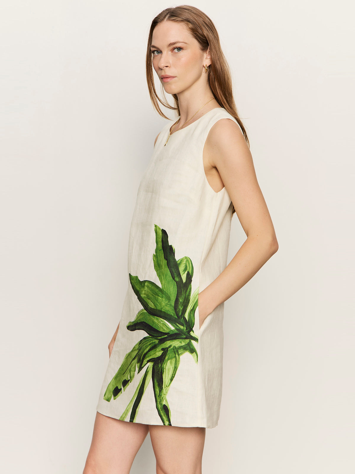 WAY TO BE LINEN SHIFT DRESS PALMETTA | Sanctuary Clothing