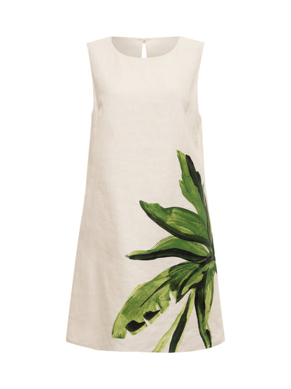 WAY TO BE LINEN SHIFT DRESS PALMETTA | Sanctuary Clothing