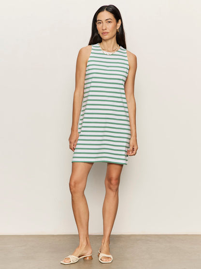 ON THE YACHT SHIFT DRESS GREEN JUICE / WHITE STRIPE | Sanctuary Clothing