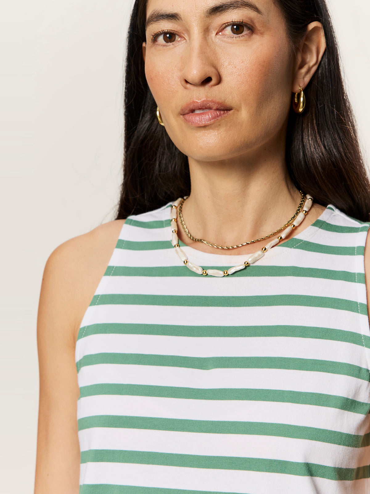 ON THE YACHT SHIFT DRESS GREEN JUICE / WHITE STRIPE | Sanctuary Clothing