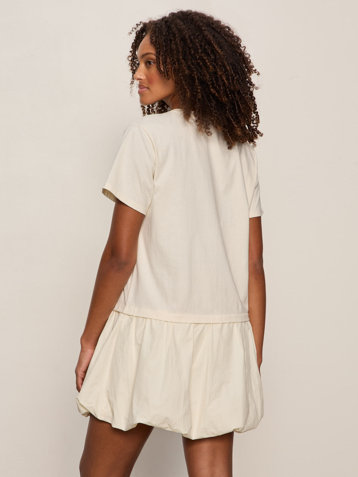 FOR KEEPS BUBBLE TSHIRT DRESS COLLAGEN | Sanctuary Clothing