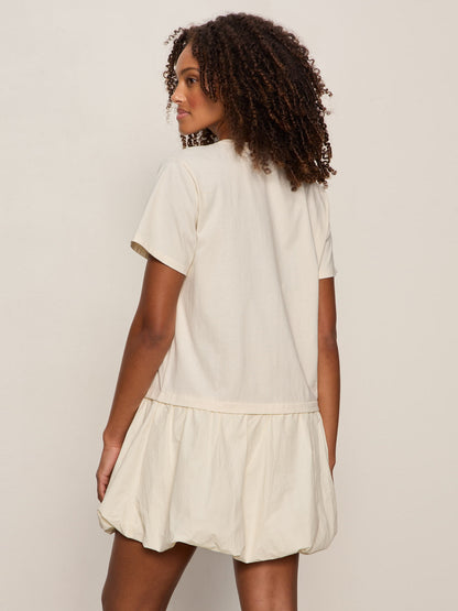 FOR KEEPS BUBBLE TSHIRT DRESS COLLAGEN | Sanctuary Clothing