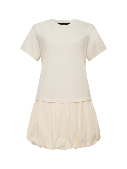 FOR KEEPS BUBBLE TSHIRT DRESS COLLAGEN | Sanctuary Clothing
