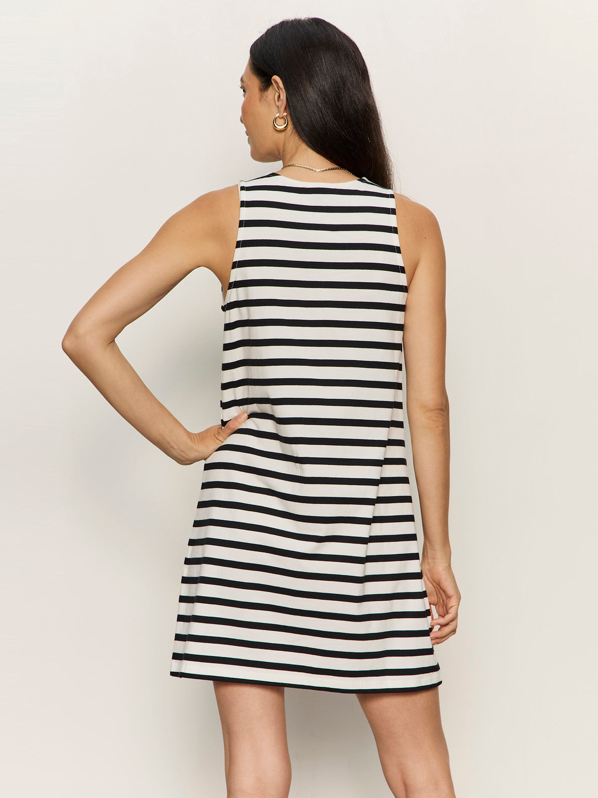 ON THE YACHT SHIFT DRESS CHALK AND BLACK STRIPE | Sanctuary Clothing