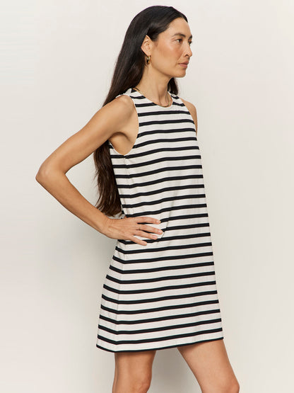 ON THE YACHT SHIFT DRESS CHALK AND BLACK STRIPE | Sanctuary Clothing