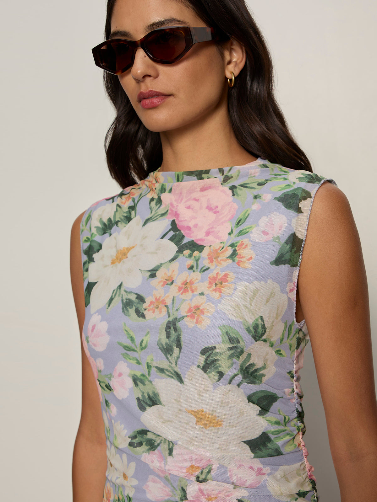 NEW DAY MESH MIDI DRESS SPRING FLORAL | Sanctuary Clothing