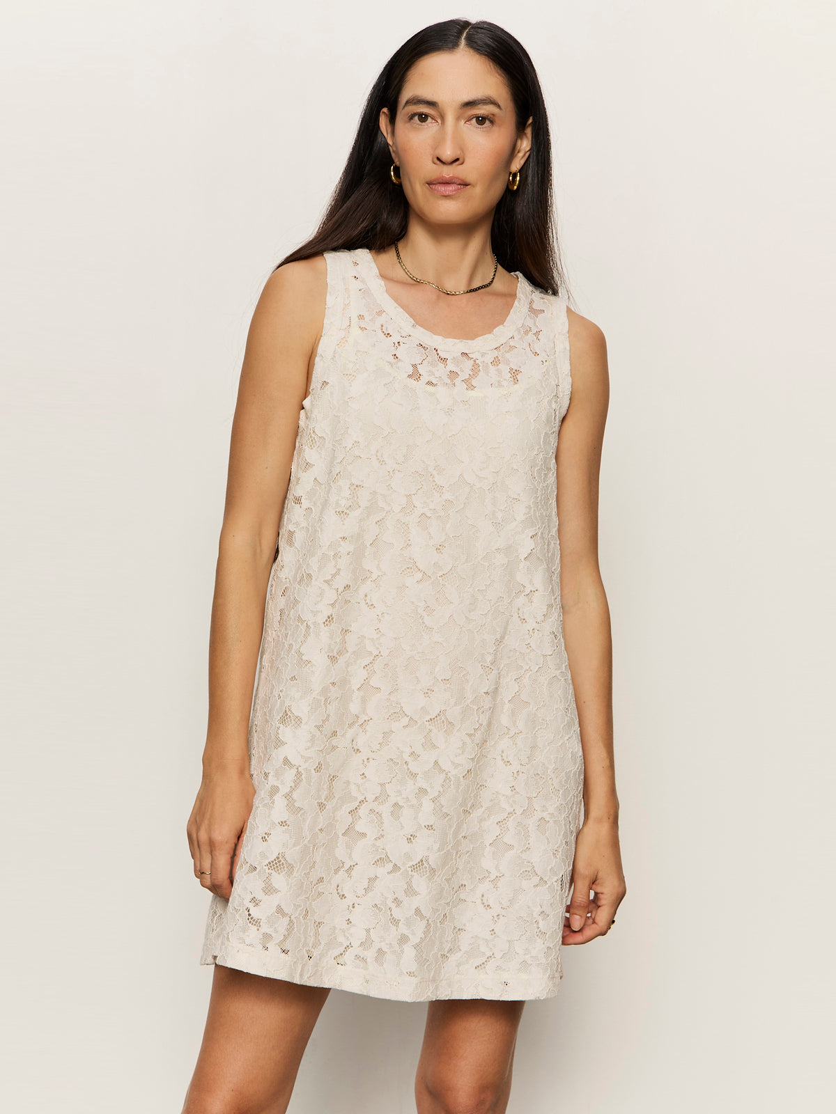SUNDAY BEST LACE TANK DRESS COLLAGEN | Sanctuary Clothing