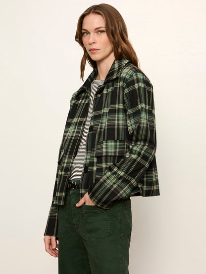 Avid Plaid Jacket Evergreen Plaid | Sanctuary Clothing