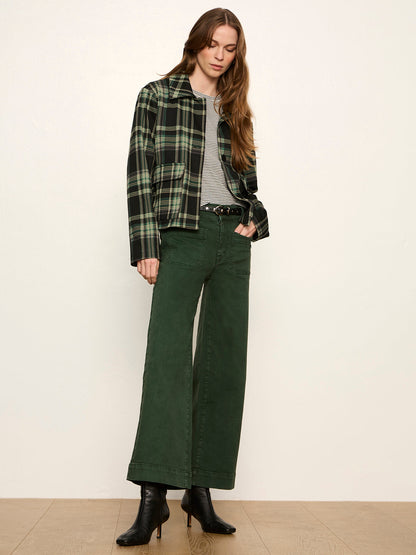 Avid Plaid Jacket Evergreen Plaid | Sanctuary Clothing