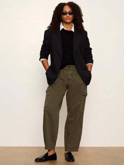Maci Blazer Navy Pinstripe | Sanctuary Clothing