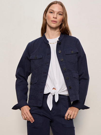 AMES MILITARY JACKET NAVY BLAZER | Sanctuary Clothing